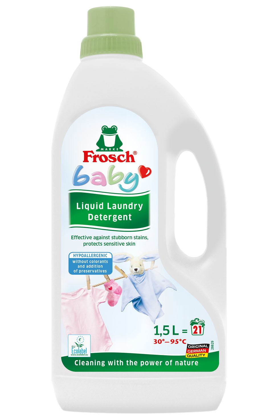 E-shop FROSCH EKO Hypoalergenní prací gel na kojenecké prádlo 1,5 l ( 20 dávek)