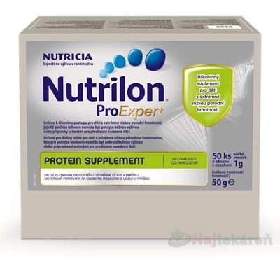 E-shop Nutrilon ProExpert Protein supplement vrecká (od narodenia), 50x1g (50g)