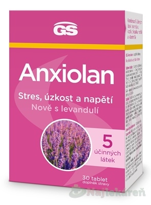 GS Anxiolan s levanduľou 30 tabliet