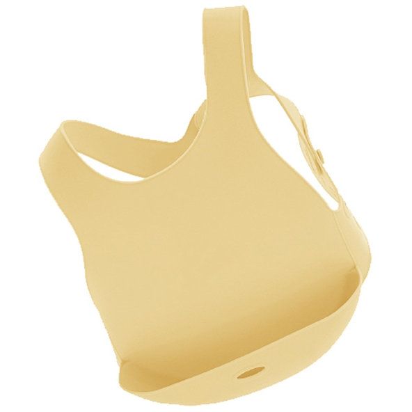 MINIKOIOI Podbradník silikónový s vreckom - Yellow