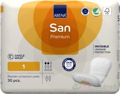 E-shop ABENA San Premium 1, absorpčné vložky, 30ks