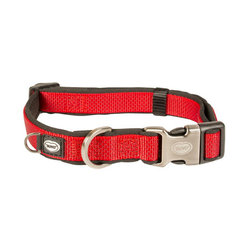 Obojok DUVO+ EXPLOR NORTH nylon červený 20-35cm/15mm