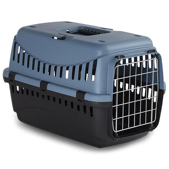 Prepravka Duvo+ Box ECO S 46x31x32cm, plastová, kovové dvierka, modrá