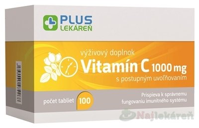 E-shop PLUS LEKÁREŇ Vitamín C 1000 mg 100ks
