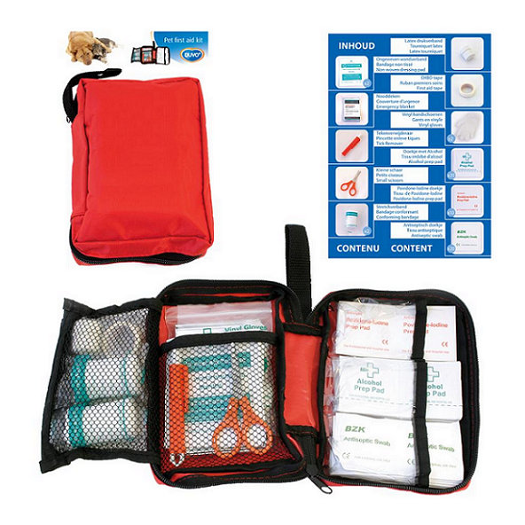 Lekárnička DUVO+ pre domáce zvieratá, 61 dielov, 12x15,5x5cm