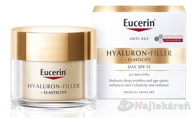 E-shop Eucerin HYALURON-FILLER+ELASTICITY SPF 15 denný krém 50ml