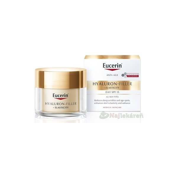 Eucerin HYALURON-FILLER+ELASTICITY SPF 15 denný krém 50ml