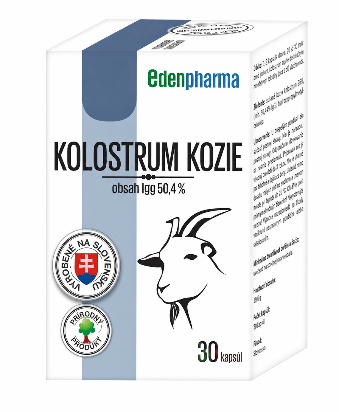 EDENPharma KOLOSTRUM KOZIE 30 kapsúl
