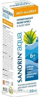 E-shop Sanorin Aqua ANTI-ALLERGY nosový sprej, 20ml