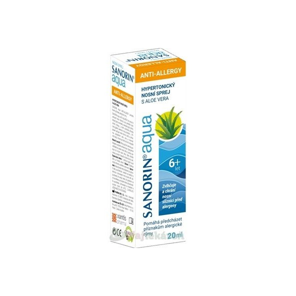 Sanorin Aqua ANTI-ALLERGY nosový sprej, 20ml