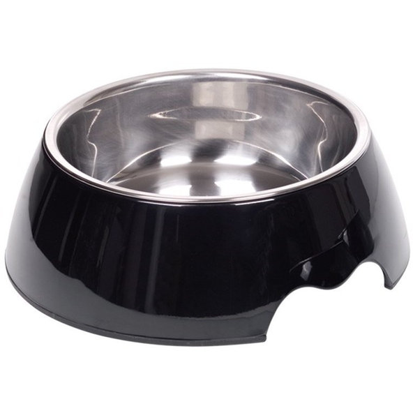 Nerezová miska pre psy a mačky  "Nobly" čierna L 700ml