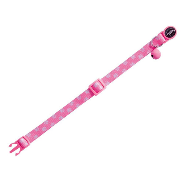 Obojok pre mačky "Paw Pink" ružová