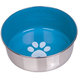 Miska pre psy a mačky "PAW" M nerezová miska modrá 950ml