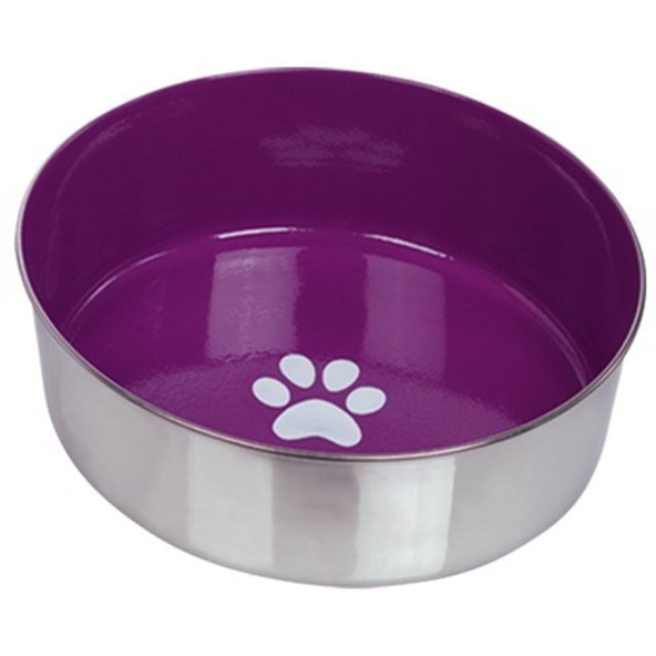 Miska pre psy a mačky "PAW" XL fialová 2,7l