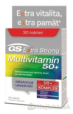 GS Extra Strong Multivitamín 50+ 2017