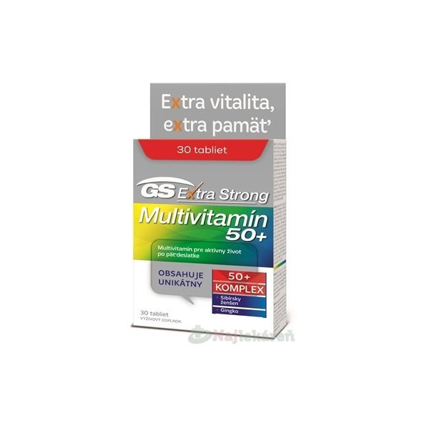 GS Extra Strong Multivitamín 50+ 2017