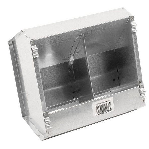 Kŕmidlo DUVO+ pre králiky, dvojkomorové, pozinkované