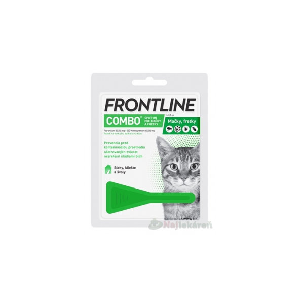 Frontline Combo Spot-on - pipeta proti kliešťom pre mačky a fretky 0,5ml
