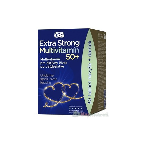 GS Extra Strong Multivitamín 50+ darček 2022
