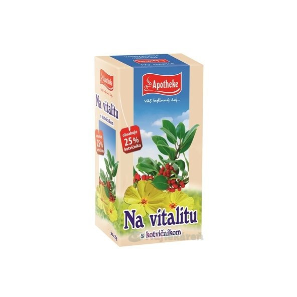 APOTHEKE ČAJ Na vitalitu s kotvičníkom, 20x2 g