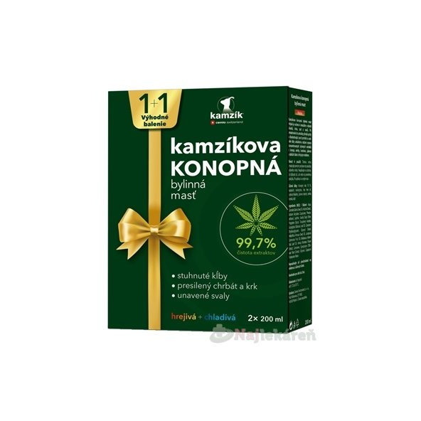 Cemio Kamzíkova konopná masť 1+1
