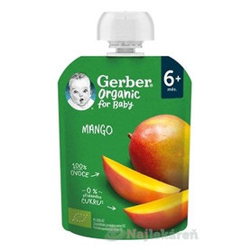 Gerber Organic Kapsička Mango bio ovocná desiata (od ukonč. 6. mesiaca) 90 g