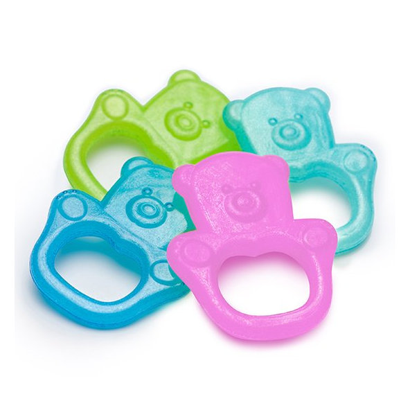 BABYONO Hryzačka chladiaca medveď- zelená