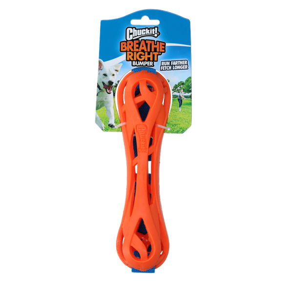 Hračka pre psy na aportovanie s perfektným prúdením vzduchu pri držaní v ústach "Chuckit Breathe Right Bumper"
