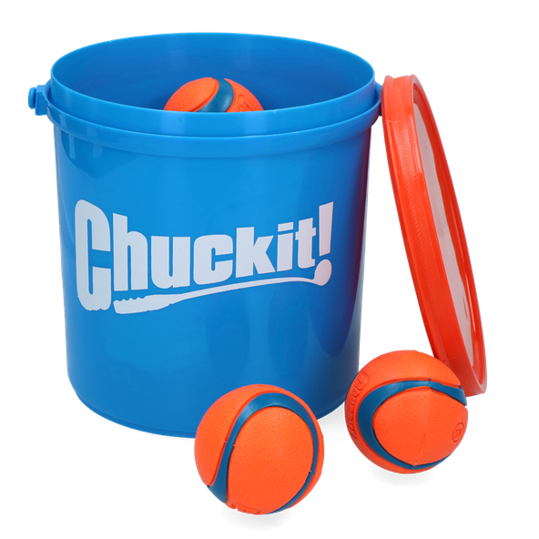 Chuckit Bucket with Ultra Ball M 8ks
