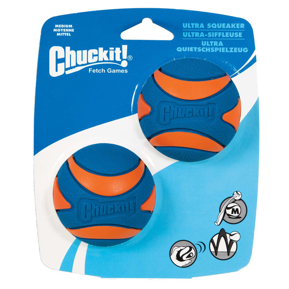 Chuckit Ultra Squeaker Ball M 2ks