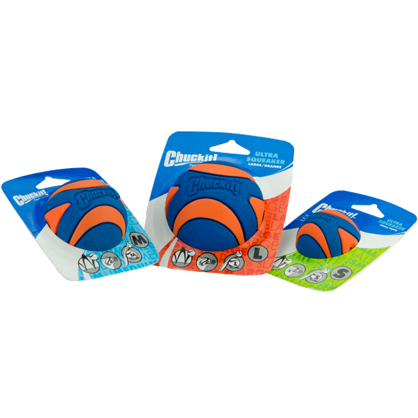 Lopta z odolnej gumy pre psy Chuckit Ultra Squeaker Ball S