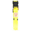 Obojok DUVO+ LED Svietiaci dog neónový žltý nylon 30-40cm/2,5cm