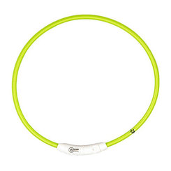 Obojok DUVO+ LED Svietiaci dog zelený nylonový 35cm