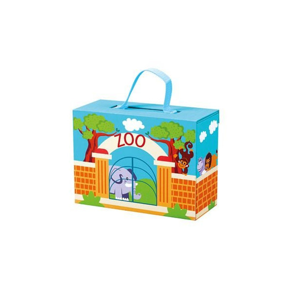 BINO Cestovný kufrík so zvieratkami ZOO