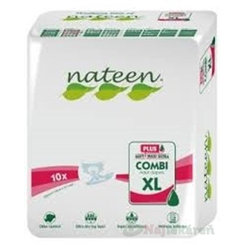 Nateen COMBI PLUS XL plienky inkontinenčné, obvod bokov 130-175cm, savosť 3400ml, 10ks