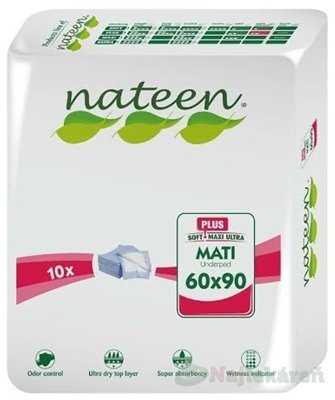 E-shop Nateen MATI PLUS L podložka pod pacienta (60x90cm), savosť 1000ml, 10ks