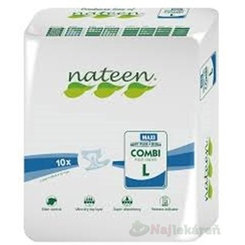 Nateen COMBI MAXI L  plienky inkontinenčné, obvod bokov 115-150cm, savosť 3450ml, 10ks