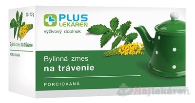 PLUS LEKÁREŇ Bylinná zmes na trávenie 20x1,5g kúpite na Najlekaren.eu