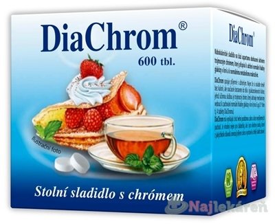 E-shop DiaChrom nízkokalorické sladidlo 600 tbl