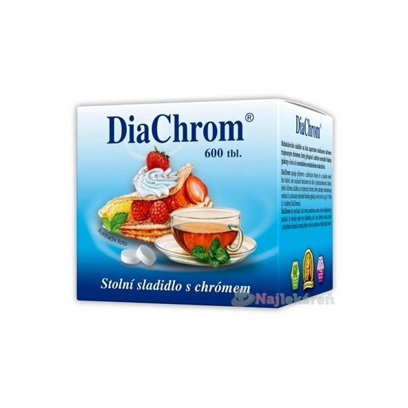 DiaChrom nízkokalorické sladidlo 600 tbl