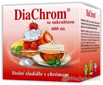 E-shop DiaChrom nízkokalorické sladidlo so sukralózou 600tbl