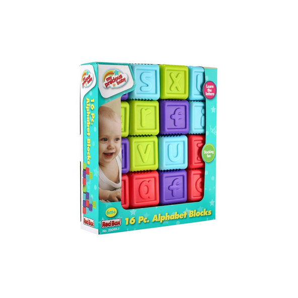 TEDDIES Abecedné kocky 16 ks, 6m+
