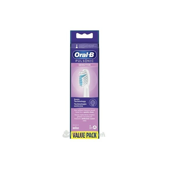 Oral-B PULSONIC SENSITIVE, náhradné čistiace hlavice, 4ks