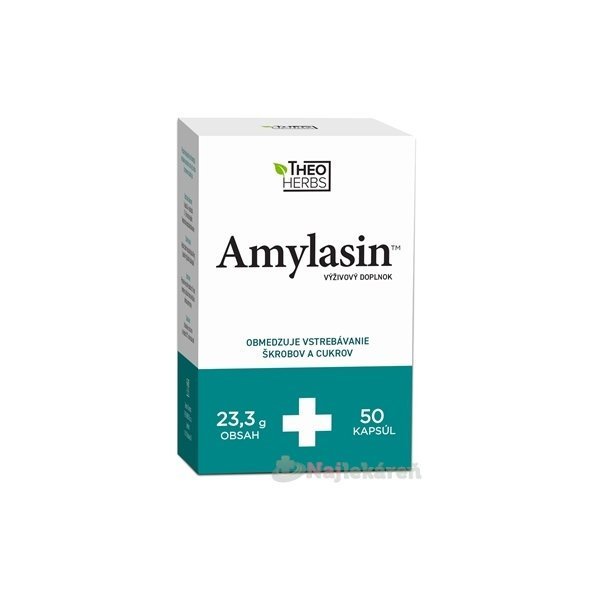 THEO HERBS Amylasin- obmedzuje vstrebávanie cukrov, 50cps