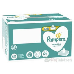 PAMPERS Baby Wipes Sensitive Box vlhčené obrúsky 12x52 ks (624 ks)