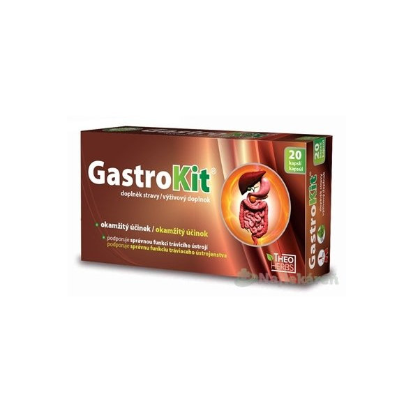 THEO HERBS GastroKit - podpora trávenia, 20cps