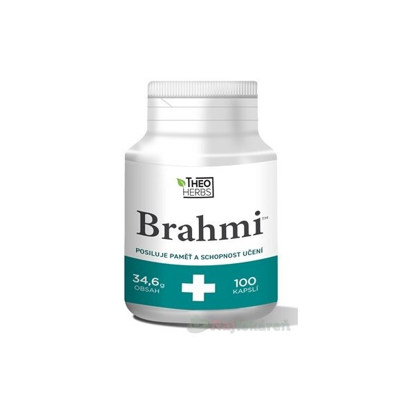 THEO HERBS Brahmi - pamäť a schopnosť učenia, 100 cps