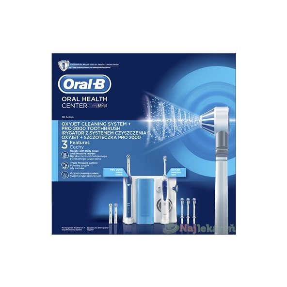Oral-B ORAL HEALTH CENTER, PRO 2000 + OXYJET