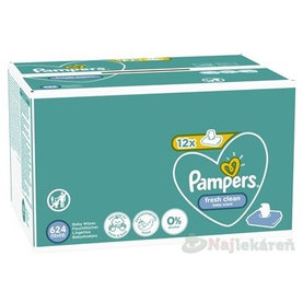PAMPERS Baby Wipes Fresh Clean Box (12x52ks)