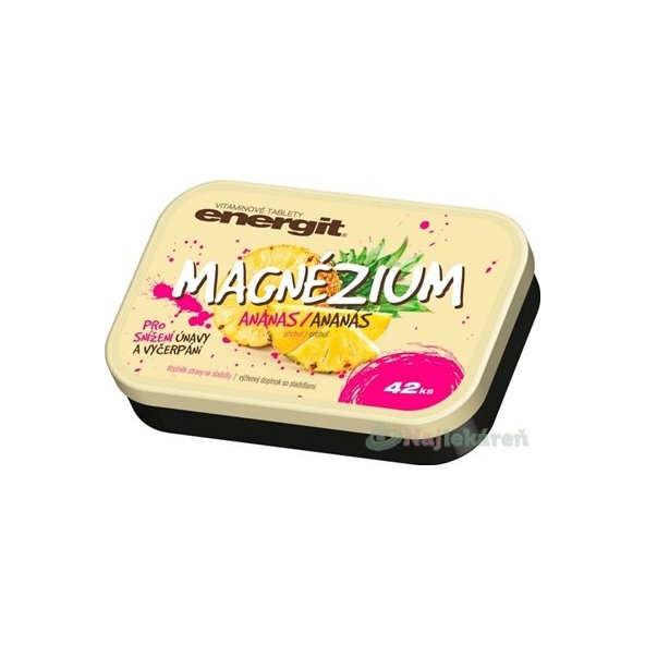 Energit MAGNÉZIUM s príchuťou ananás 1x42 ks